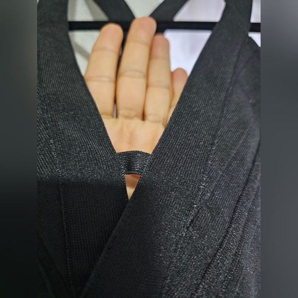 WOW Couture Cross Back Lux Bandage Bralette, Black - - Size Small - Picture 7 of 11